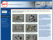 Tablet Screenshot of glass-to-metal.com